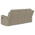 thumbnail image 6 of Brentwood Upholstered Motion Reclining Sofa Taupe, 6 of 11