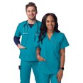 thumbnail image 4 of Sivvan Unisex V-Neck 3 Pocket Scrub Top (Available in 15 Colors), 4 of 7