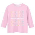 thumbnail image 3 of Frwgonr Shirts for Boys Girls Pink 3/4 Sleeve 100th Day of School T-Shirt Celebration Gifts Top 3-12, 3 of 4