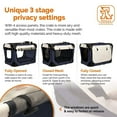 thumbnail image 4 of PetLuv Happy Cat Premium Cat Carrier Foldable Pet Crate w/ Zippers, Blue, 4 of 6