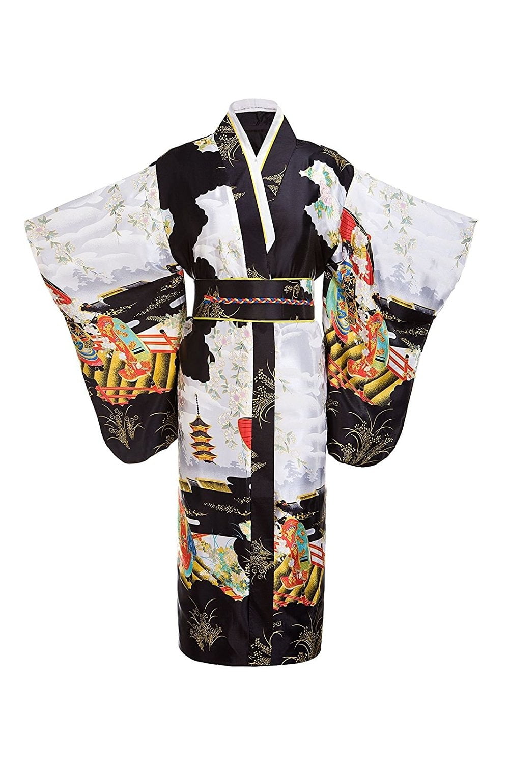 THY COLLECTIBLES Women's Silk Traditional Japanese Kimono Robe