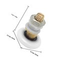 thumbnail image 2 of QUMIIRITY Roulettes de Porte de Douche en Acier Inoxydable Multi Lisses Coulissantes 4 Pcs, 2 of 8