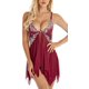 thumbnail image 3 of Camisón sexy para mujer, lencería erótica con cierre frontal, ropa interior de encaje transparente, ropa de dormir floral 2023, camisón sexual para mujer, 3 of 5