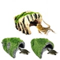 thumbnail image 2 of Tortoise Shelter House Nest Cave Reptile Box Artificial Ornaments for Fish Tank Aquarium Decoration, 2 of 8