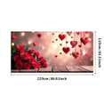 thumbnail image 3 of Toile de Fond de Vase de Fleurs Roses Rouges pour Photomaton, Arrière-Plan Romantique de Cœurs Suspendus, Bannière de Photographie de Mariage, Décorations de la Saint-Valentin, Événement, 3 of 4