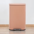 thumbnail image 6 of FOA Ament 13 Gallon Stainless Steel Step Foot Pedal Trash Can in Pink, 6 of 13