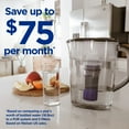 thumbnail image 6 of PUR PLUS 7 Cup Water Pitcher with Lead Reducing Filter, W 9.6" x H 10.1" x L 4.5", Smoke, PPT711BA, 6 of 13