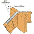 thumbnail image 3 of Simpson Structural Strap Tie LSTA12 Light Strap Tie - Galvanized Steel - 100 Pack, 1-1/4" x 12", 3 of 4