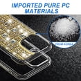 thumbnail image 7 of For Apple iPhone 16 Plus (6.7") Sparkly 3D Design Diamond Shockproof Protective Bling Rhinestone Hybrid Skin PC + TPU Cover ,Xpm Phone Case [ Pinwheel Gold ], 7 of 7