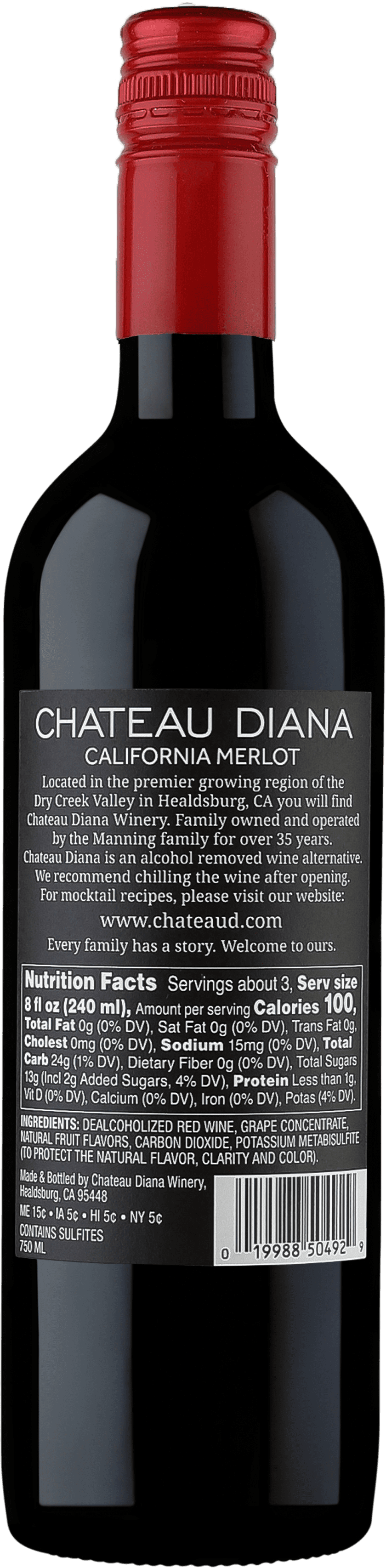 Chateau Diana Zero Alcohol California Merlot