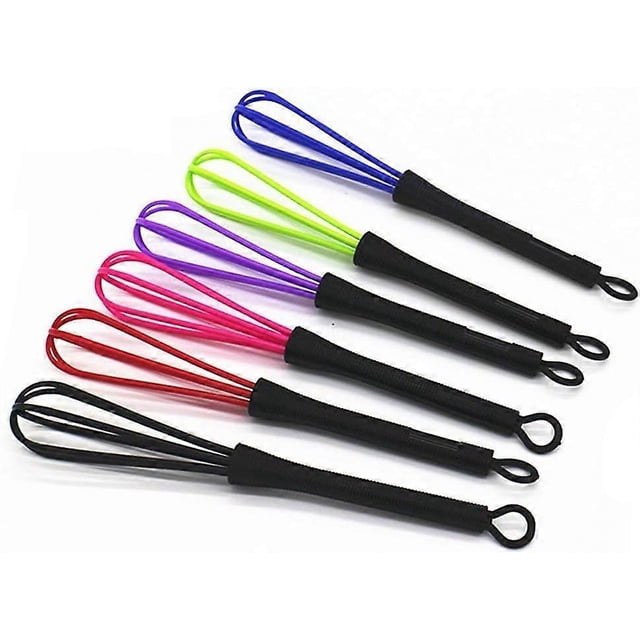 6 Pcs Hair Dye Mixing Whisk Set, Mini Balloon Whisks, Multicolor, Smooth Blend for Salon and Home