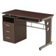 thumbnail image 4 of Techni Mobili Computer Desk with Ample Storage,Office Furniture, Chocolate My Lux Decor Round, 4 of 6