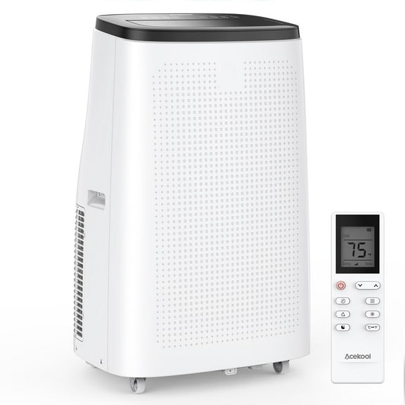 15,000 BTU Portable Air Conditioners, Coolings Up to 850 Sq.Ft, 3-in-1 AC Unit with LED Function Display, Universal Casters, Installation Kit & Remote Control for Home, Office, Tent etc, White