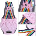thumbnail image 2 of Ropa interior higiénica para perros, pañales para perras limpiables pañales para perras reutilizables pañales para perritos, con tirantes ajustables para perritos Teddy, 2 of 3