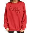 thumbnail image 3 of Merry Christmas Sweatshirts for Women Vintage Christmas Tree Graphic Shirt Xmas Holiday Casual Long Sleeve Pullovers, 3 of 7