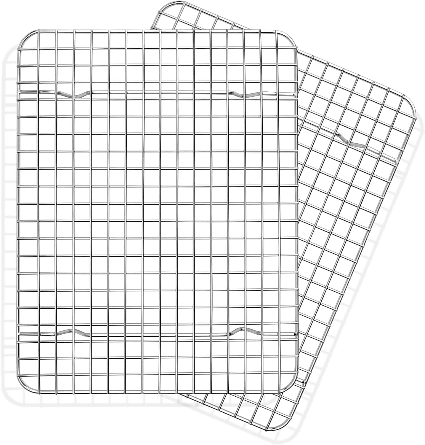 Cooling Baking Rack Set of 2, RUseeN Stainless Steel Grid Wire Rack for