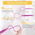 thumbnail image 3 of Topsy Tail Hair Tools, 4 Pcs Hair Loop Styling Tool Topsy Tail Loop French Braid Loop Tool Topsy Tail Kit with 10pcs Hair Ties, 2 Colors, 3 of 5
