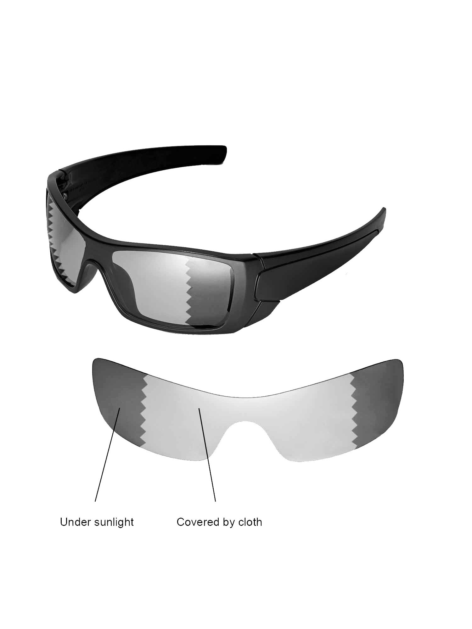Walleva Transition/Photochromic Polarized Replacement Lenses for Oakley  Batwolf Sunglasses 