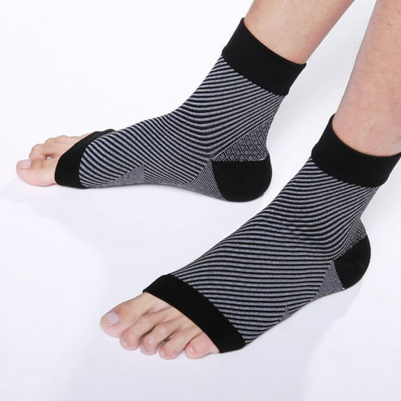 Lroveb Compression Socks for Women and Men Plantar Fasciitis Socks Foot Sleeves Ankle Brace Arch Support Heel Edema Tendonitis Athletic Socks