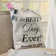 Large Best Day Ever Canvas Tote Bag