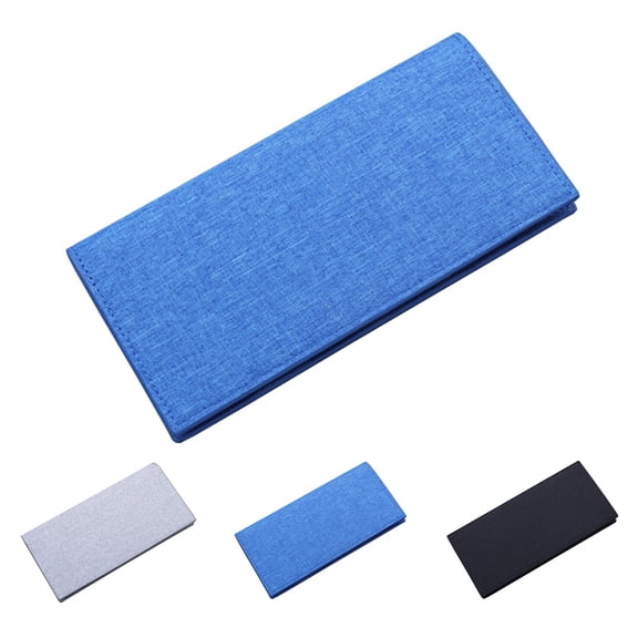 Modstep Long Wallet for Men Canvas RFID Blocking Bifold Credit Card Holder ID Window Purse for Work Business Daily Black