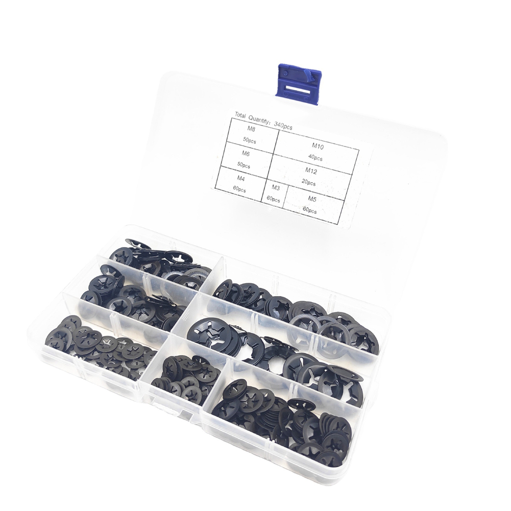 340 Pcs Internal Tooth Starlock Washers Locking Washer Assortment Kit