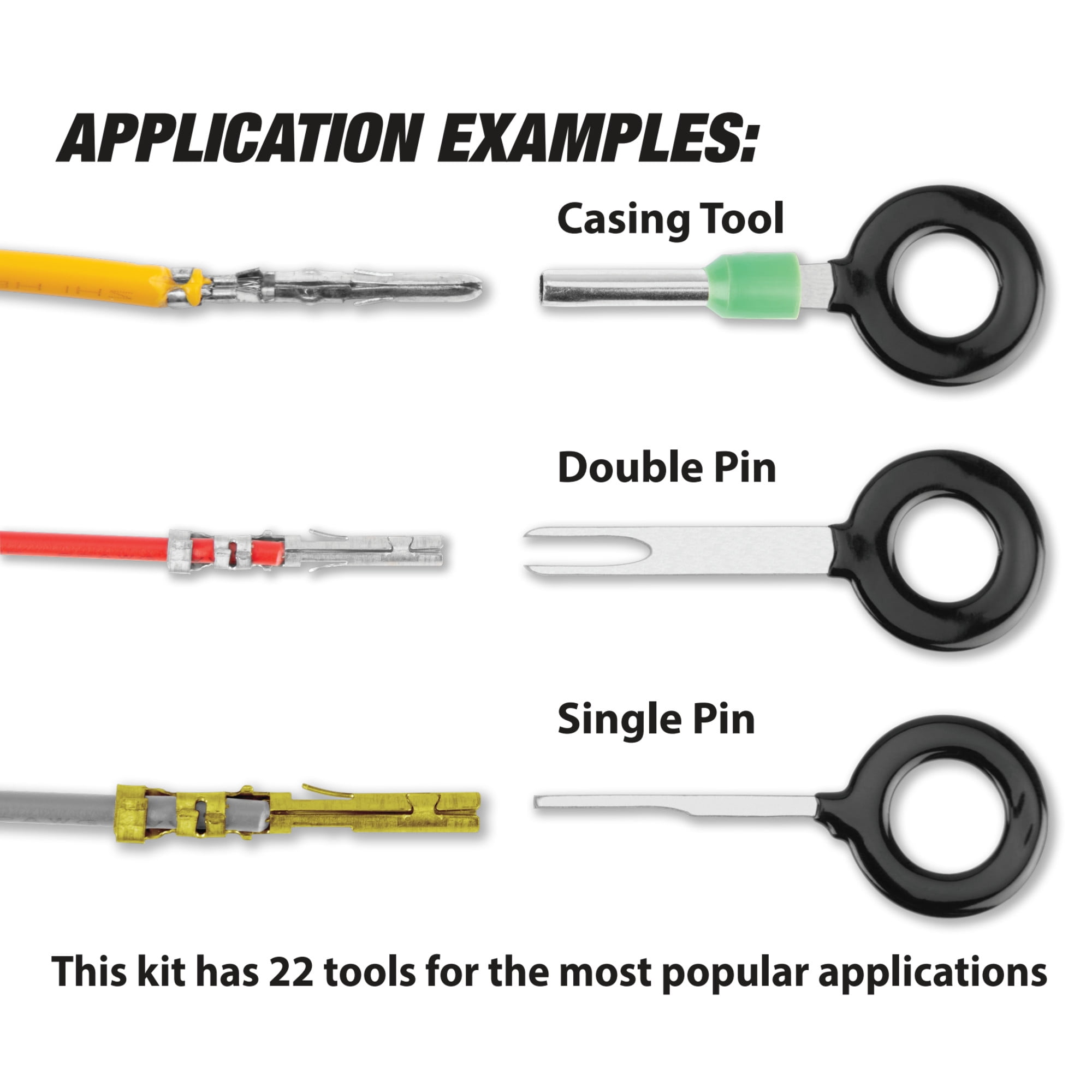 Performance Tool W9053 22-Piece Universal Terminal Pin Release Kit