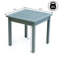 thumbnail image 4 of JONATHAN Y Archer 18.9" Modern Classic Square Slatted Solid Acacia Wood Indoor/Outdoor Adirondack Side Table, Gray, END6000G, 4 of 5