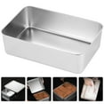 thumbnail image 2 of 2Pcs Tiramisu Cake Pan Stainless Steel Baking Pan Cake Baking Molds Stainless Steel Boxes, 2 of 8
