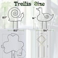thumbnail image 6 of Mdesiwst Plant Support Trellis 6 Styles Animal Geometric Shape Rust-Proof Iron Support Flower Climbing Holder Potted Plants Trellis Garden Decor, 6 of 8