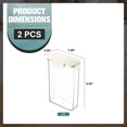 thumbnail image 4 of Sorbus 2-Pack Tall Narrow Food Storage Containers with Lids, Clear, Stackable, 4 of 8