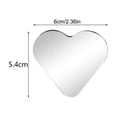 thumbnail image 3 of Heart-Shaped Car Mirror, Rearview Auxiliary Mirror, Wide Angle Car Mirror, HD Car Mirror, Decorative Car Mirror, Large View Car Mirror, Safety Car Mirror, Heart Car Mirror, 3 of 7