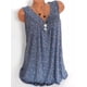 thumbnail image 2 of Camiseta sin mangas con cuello en V sin mangas, chaleco suelto para mujer, camiseta de verano, azul oscuro, 3XL Inevent AP001998-30, 2 of 5