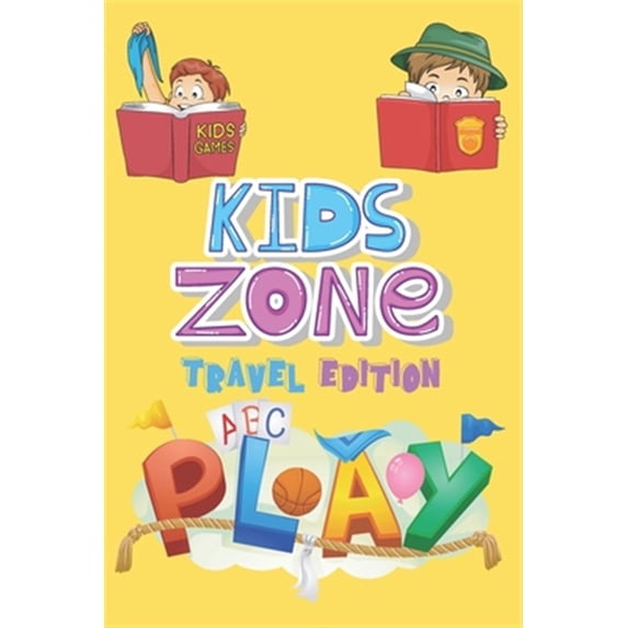 Pre-Owned Kids Zone Travel Edition: Big Activity Book - Kids Games - Ages 6-12 - Mazes, Four In A Row, Connect the Dots and more - 130 pages, 6" by 9" (Paperback)
