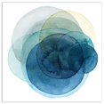 thumbnail image 1 of 38 x 38 in. Evolving Planets I Abstract Frameless Tempered Glass Panel Contemporary Wall Art, 1 of 1