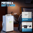 thumbnail image 3 of Dateyes 12000 BTU Portable Air Conditioners, 4-1 Standing Smart Cooling AC with Remote Control, Cooling, Heating， Dehumidifier and Fan, Automatic Unit for Bedroom, 55dB Quiet, Portable AC for Room, 3 of 9