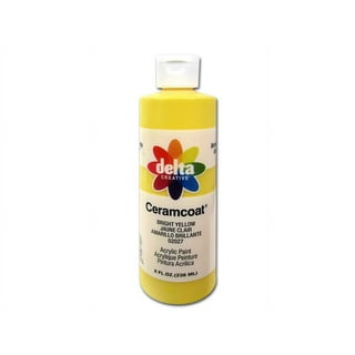 Delta Ceramcoat Acrylic Paint, 2 fl oz, Crocus Yellow, Semi-Opaque