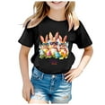 thumbnail image 3 of Easter Bunny T-Shirt Bunny Cute Funny Rabbit Graphic Tshirts Rabbit Easter Kids T-Shirt 4T, 3 of 4