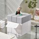 thumbnail image 3 of Elegante soporte para caja de pañuelos en forma de cubo, caja de pañuelos decorativa para tocador, tocador, mesita de noche, mesa, encimera, hogar, oficina, coche, 3 of 5