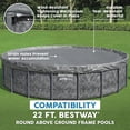 thumbnail image 4 of Bestway Round Pool Cover for 22' Above Ground Pools with Polar-Shield Winter Protection, 4 of 10