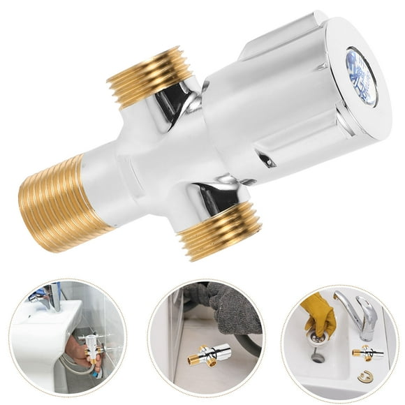 OUNONA Washing Machine Valves Shut Off Silver 1Pack for Home Use Control Water Flow