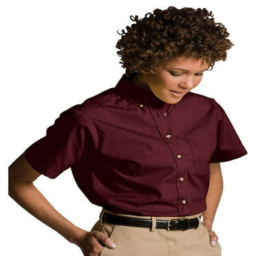 Edwards Garment Women's Button Down Collar Poplin Shirt, Style 5230