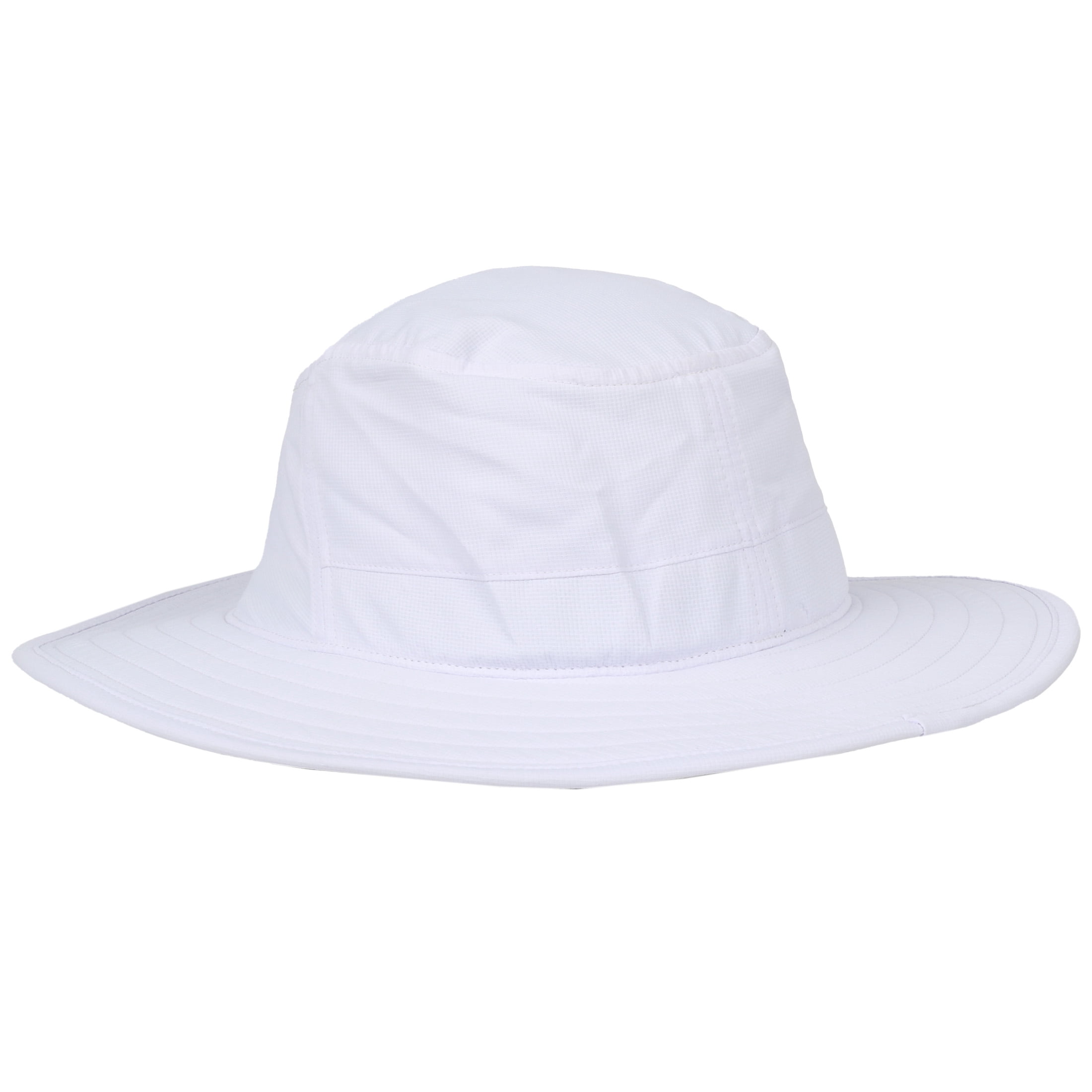 Signatures Golf Sun Hat, Crossed Golf Club Wide Brim Boonie Hat, Performance Fabric, Breathable, Floatable Brim, One Size, Adult, White