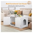 thumbnail image 2 of JTAOT Hidden Cat Litter Box Enclosure Cat Litter Box Furniture Cat Washroom Cat House Table Nightstand (White), 2 of 8