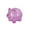 Purple, variant on Taosunzt Piggy Bank Transparent Visible Cute Cartoon Pig Shape Money Saving Box for Daily Life Purple