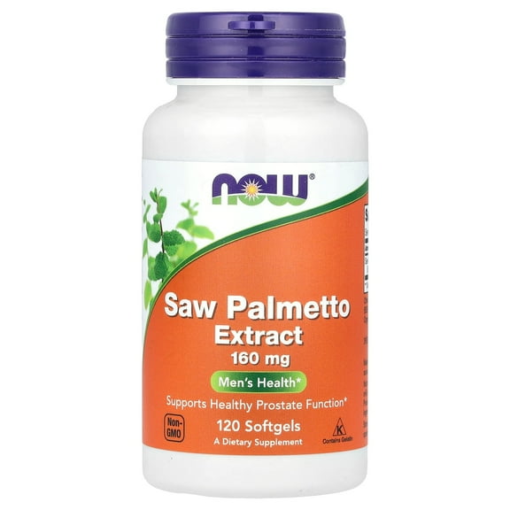NOW Foods Saw Palmetto Extract, 160 mg, 120 Softgels