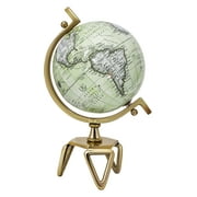 Infans 8 Inch Geographic Rotating World Globe w/Triangle Metal Stand Metal Meridian