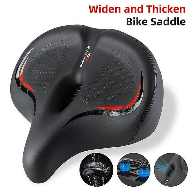 Thickened High Elasticity Bike Saddle Soft Waterproof PU Pad Road Bicycle Seats Comfort Breathable AntiSlip Cycle Cushion