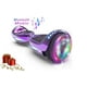 thumbnail image 1 of HOVERSTAR Bluetooth Hoverboard, LBW12A Color cromado o monopatín eléctrico de piel impresa con ruedas intermitentes LED, 1 of 5