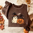 thumbnail image 2 of Enjoytime Halloween Sweatshirt for Women Ghost Graphic Pullover Crew Neck Sweatshirts Fall Casual Cute Long Sleeve Tops, 2 of 6